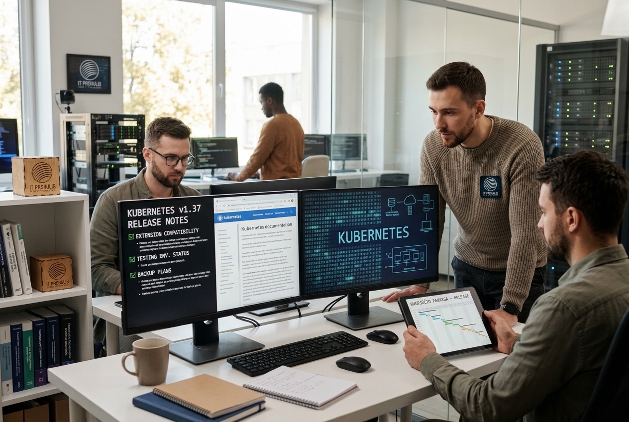 Kubernetes bendruomenė ruošiasi kitam dideliam leidimui: kodėl verta planuoti atnaujinimus iš anksto?