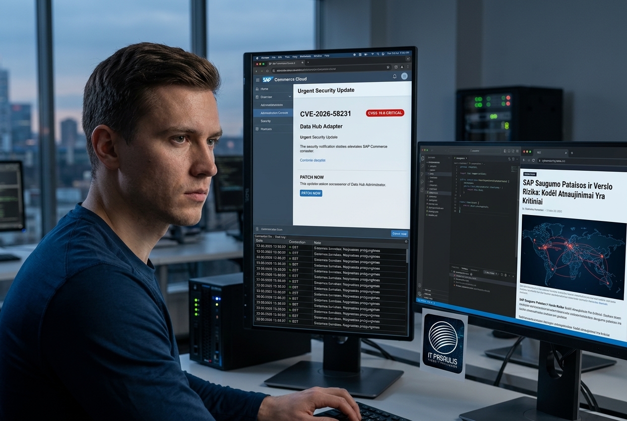 Kritinė „SAP Commerce Cloud“ spraga: po pataisos jau fiksuojami išnaudojimo bandymai