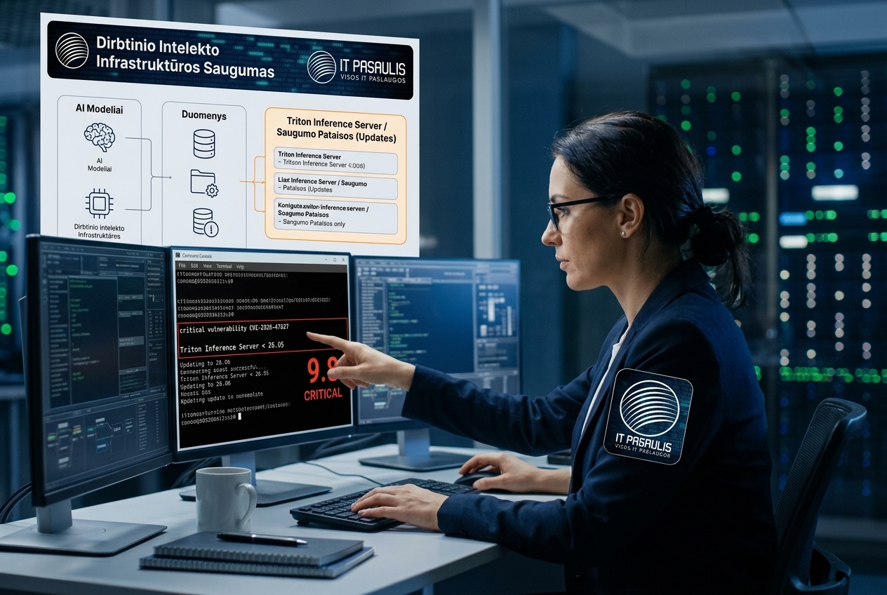 Kritinė „NVIDIA Triton Inference Server“ spraga: AI infrastruktūros administratoriams verta patikrinti versiją
