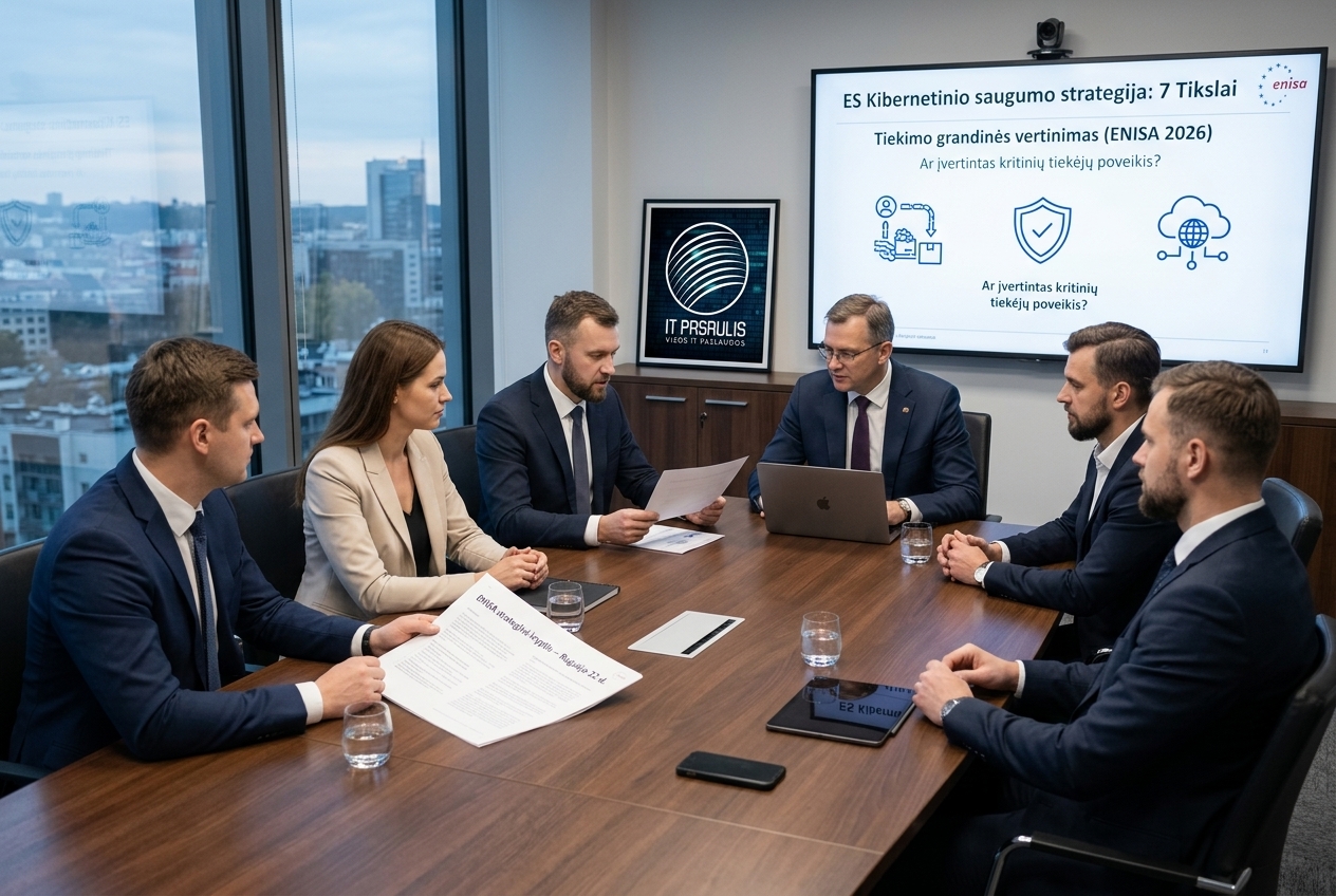 ENISA pristatė naują strategiją: ES stiprins pasirengimą kibernetinėms krizėms ir skaitmeninių sprendimų saugumą